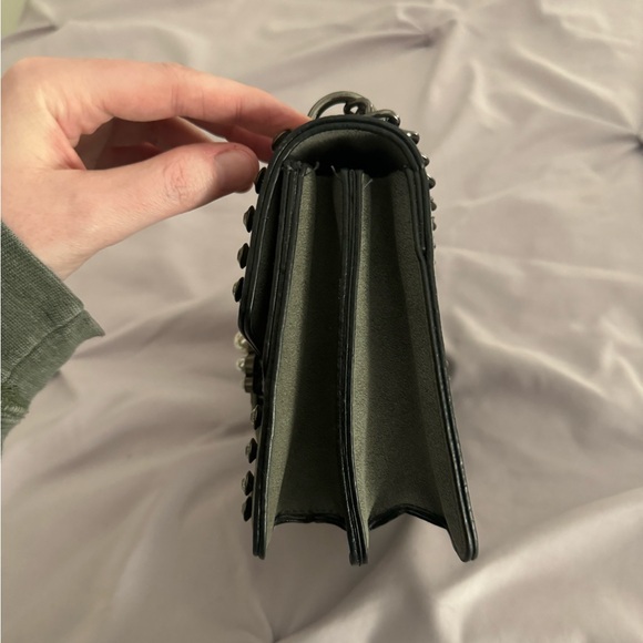 Faux Suede Embellished Handbag - Picture 5 of 8